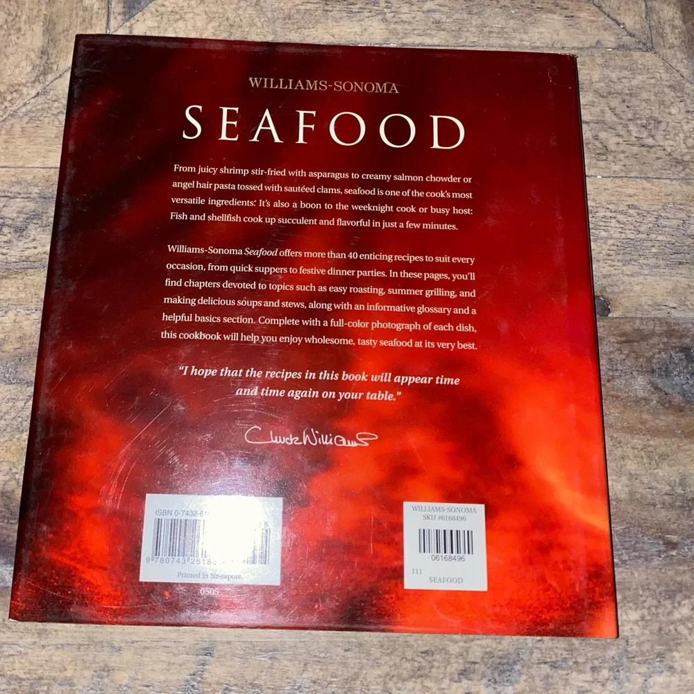 Williams Sonoma Orange and Black Hardcover Book